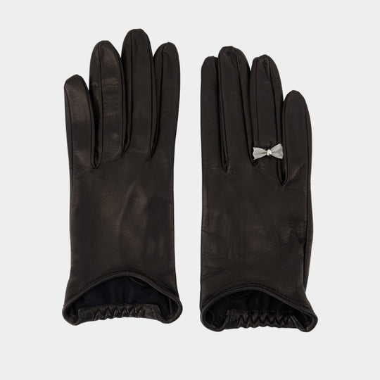 Gants Bow - OUR LEGACY - Cuir - Noir