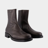 Bottines Camion - OUR LEGACY - Cuir - Marron