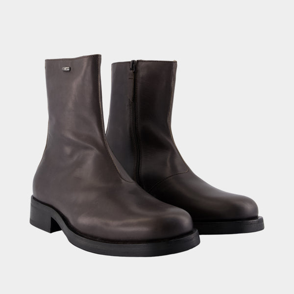 Bottines Camion - OUR LEGACY - Cuir - Marron