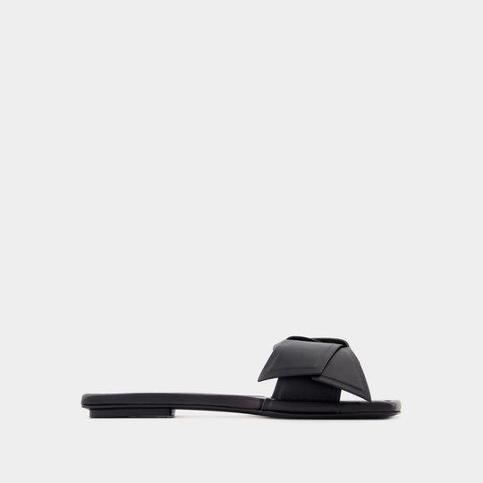 Sandales Musubi - Acne Studios - Cuir - Noir