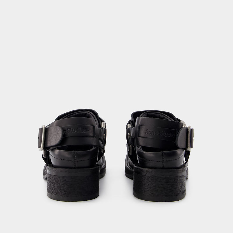 Mules Balius - Acne Studios - Cuir - Noir