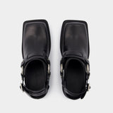 Mules Balius - Acne Studios - Cuir - Noir