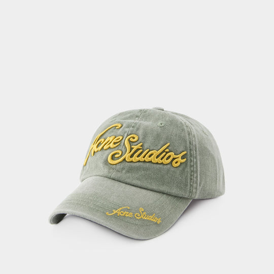 Casquette Carliy Tourist - Acne Studios - Coton - Vert