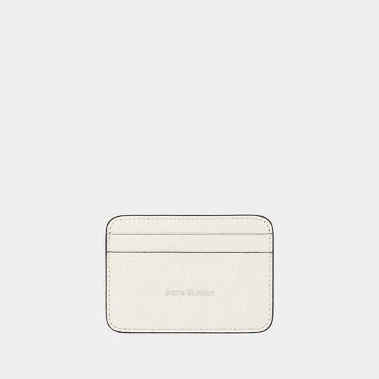 Porte-Carte - Acne Studios - Cuir - Blanc