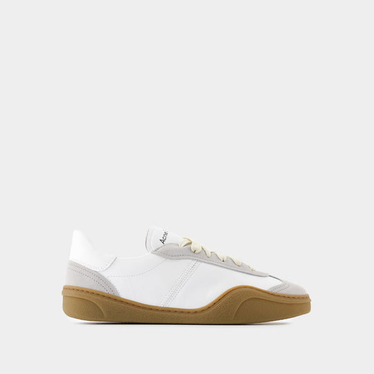 Sneakers Bars M - Acne Studios - Cuir - Blanc/Marron