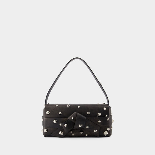 Sac Hobo Musubi Elongated - Acne Studios - Cuir - Marron Foncé