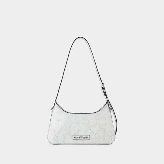 Sac Hobo Platt Mini Crackle - Acne Studios - Cuir - Blanc