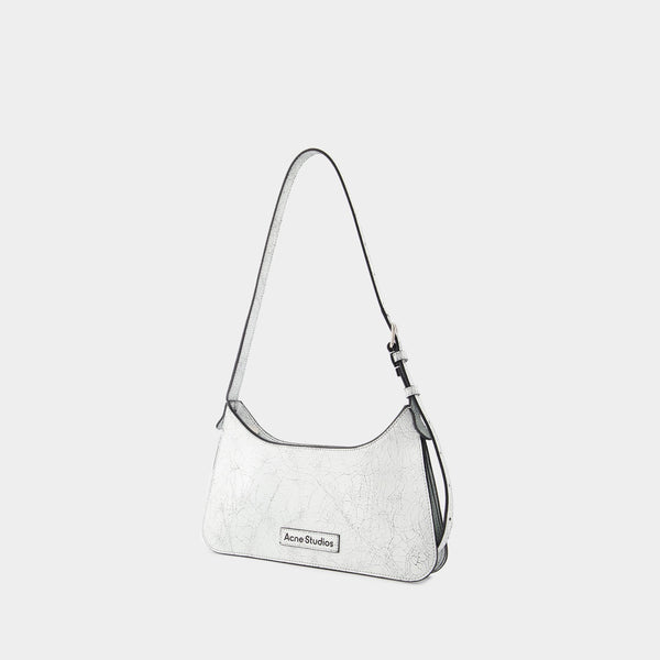 Sac Hobo Platt Mini Crackle - Acne Studios - Cuir - Blanc