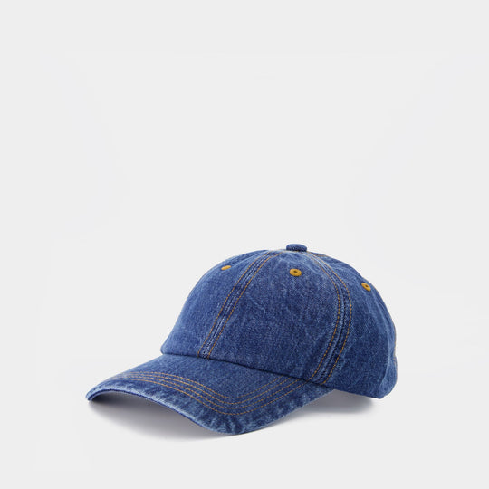Casquette Carliy Denim - Acne Studios - Coton - Bleu