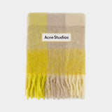 Écharpe Vally - Acne Studios - Laine - Beige/Jaune