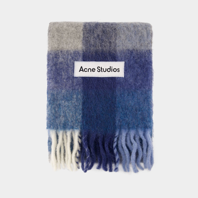 Écharpe Vally - Acne Studios - Laine - Bleu