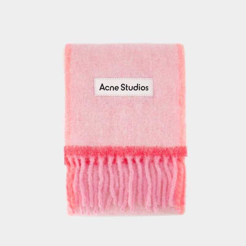 Écharpe Vally Solid - Acne Studios - Laine - Rose