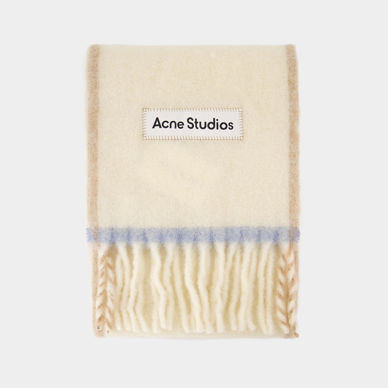 Écharpe Vally Solid - Acne Studios - Laine - Blanc