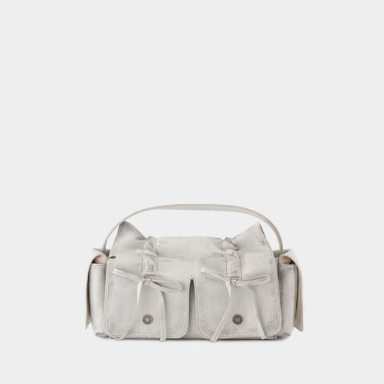 Sac Porté Épaule Multipocket Vintage - Acne Studios - Cuir - Blanc