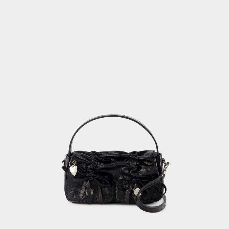 Sac À Bandoulière Multipocket Micro - Acne Studios - Cuir - Noir