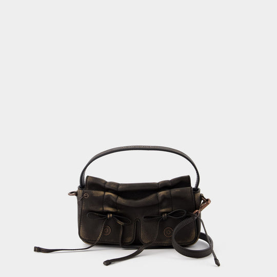 Sac À Bandoulière Multipocket Micro Vintage - Acne Studios - Cuir - Marron