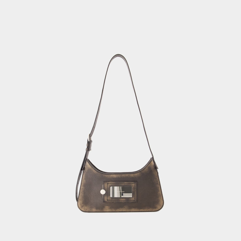 Sac Porté Épaule Platt Mini - Acne Studios - Cuir - Marron