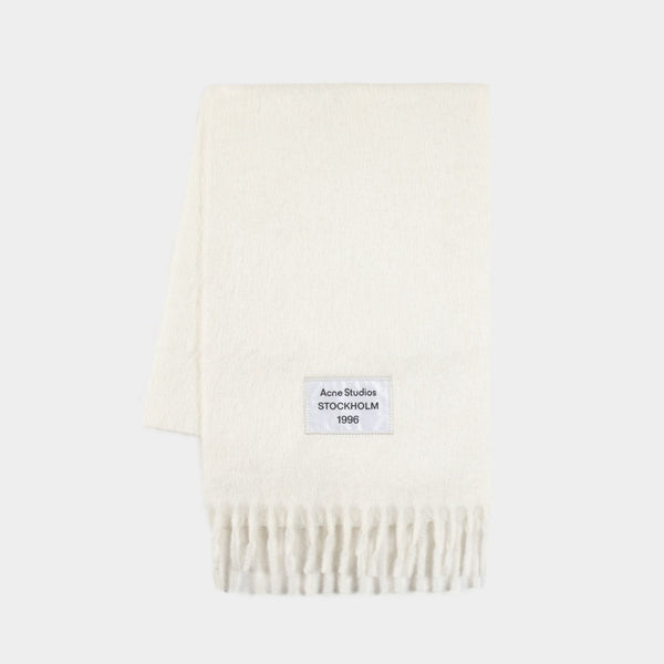 Écharpe Fn Ux Scar000401 - Acne Studios - Laine - Blanc