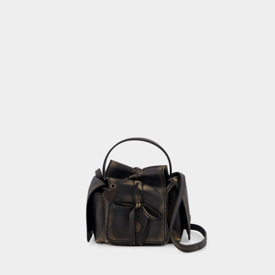 Sac À Bandoulière Multipocket Mini Vintage - Acne Studios - Cuir - Marron