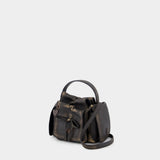 Sac À Bandoulière Multipocket Mini Vintage - Acne Studios - Cuir - Marron