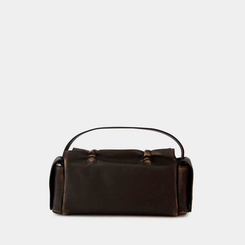 Sac Porté Épaule Multipocket Vintage - Acne Studios - Cuir - Marron