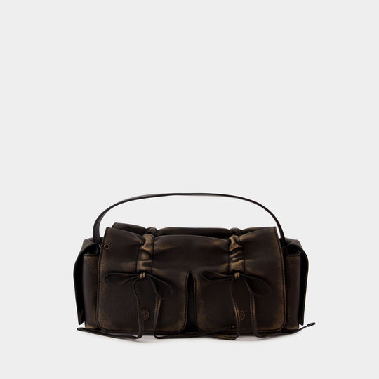 Sac Porté Épaule Multipocket Vintage - Acne Studios - Cuir - Marron