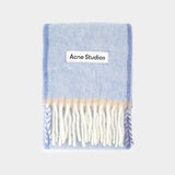 Écharpe Vally Solid - Acne Studios - Laine - Bleu