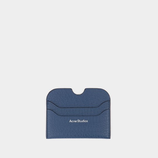 Porte Carte - Acne Studios - Cuir - Bleu