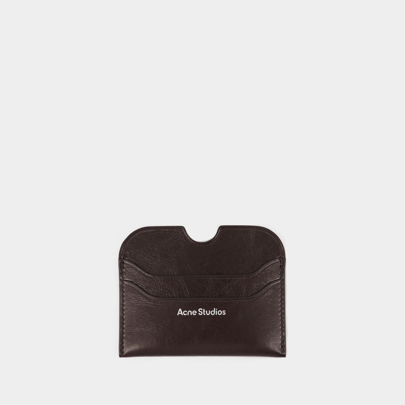 Porte-Carte - Acne Studios - Cuir - Marron