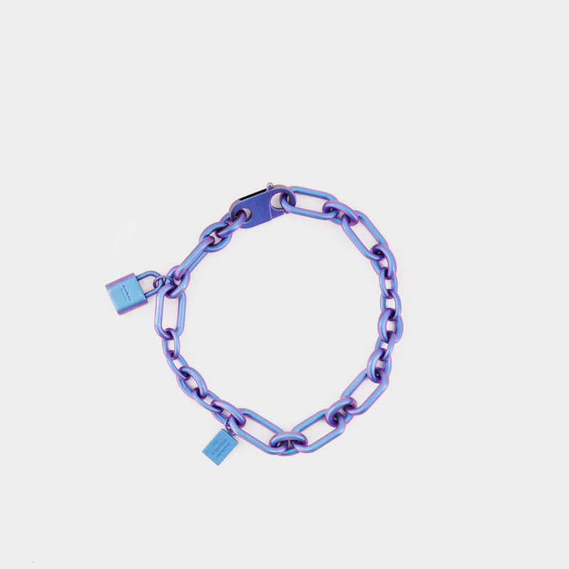 Collier Padlock - Acne Studios - Métal - Bleu