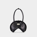 Sac Porté Épaule Bowlina Mini - Acne Studios - Cuir - Noir