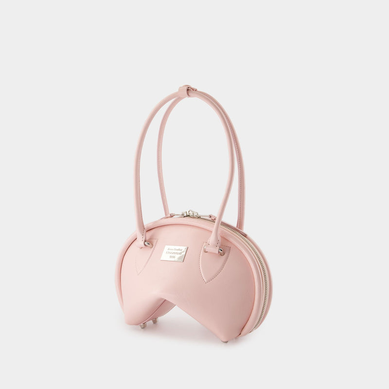 Sac Porté Épaule Bowlina Mini - Acne Studios - Cuir - Rose