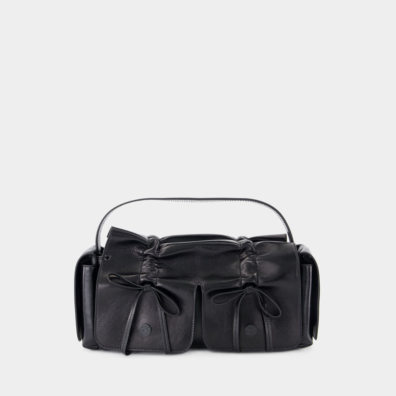 Sac Porté Épaule Multipocket Lux - Acne Studios - Cuir - Noir