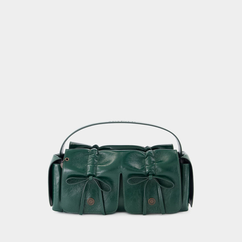 Sac Porté Épaule Multipocket Lux - Acne Studios - Cuir - Vert