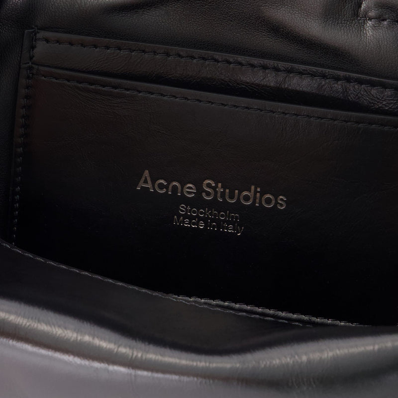 Sac À Bandoulière Multipocket Micro Lux - Acne Studios - Cuir - Noir