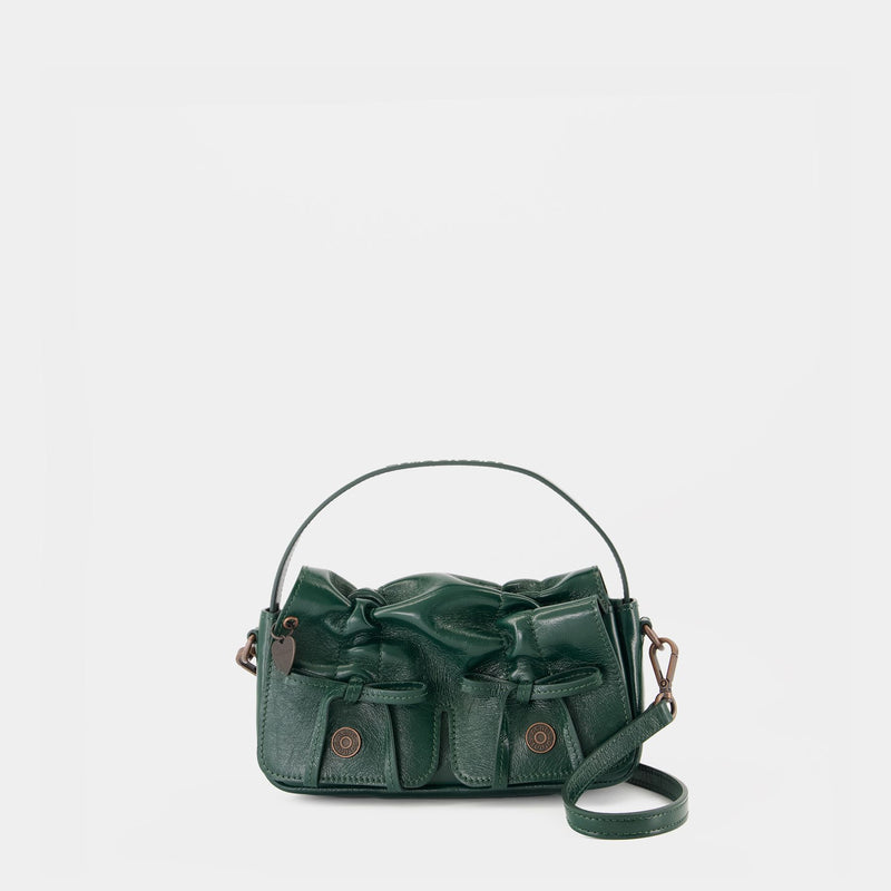 Sac À Bandoulière Multipocket Micro Lux - Acne Studios - Cuir - Vert