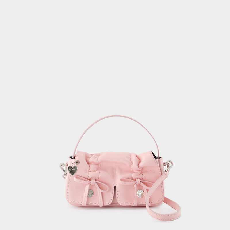 Sac À Bandoulière Multipocket Micro Lux - Acne Studios - Cuir - Rose