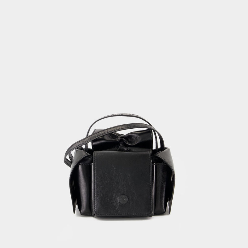 Sac À Bandoulière Multipocket Mini Lux - Acne Studios - Cuir - Noir