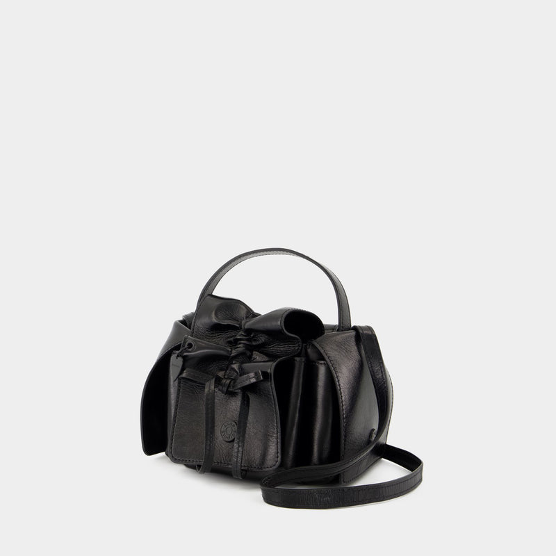 Sac À Bandoulière Multipocket Mini Lux - Acne Studios - Cuir - Noir