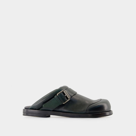 Mules Buckle - Acne Studios - Cuir - Vert