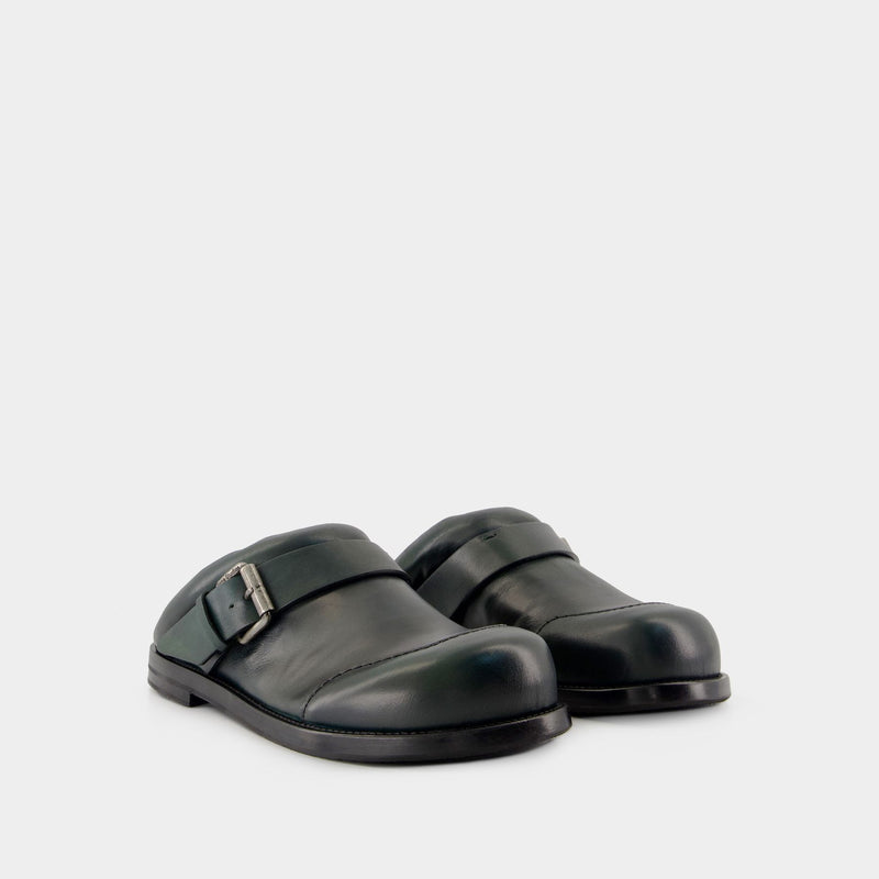 Mules Buckle - Acne Studios - Cuir - Vert