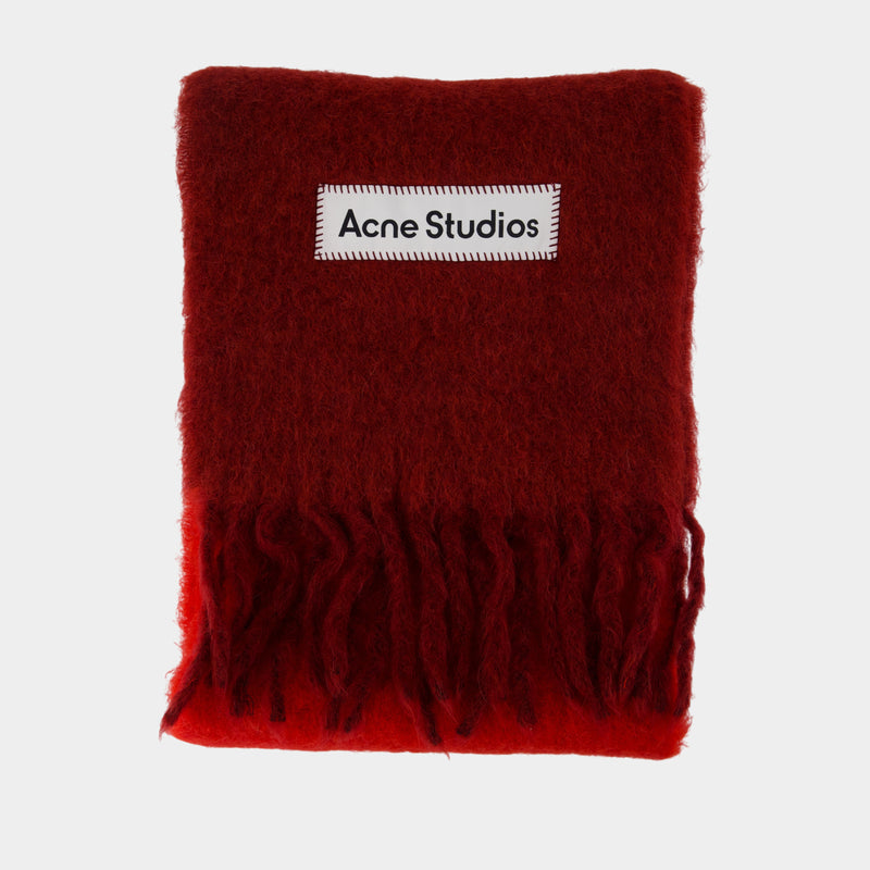Écharpe Fn Ux Scar000443 - Acne Studios - Laine - Rouge