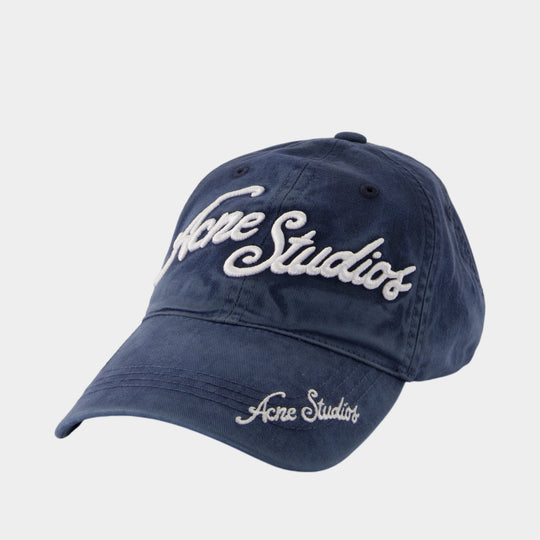 Casquette - Acne Studios - Coton - Bleu