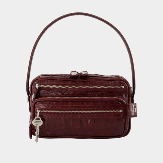 Sac Porté Épaule Camero Party - Acne Studios - Cuir - Bordeaux