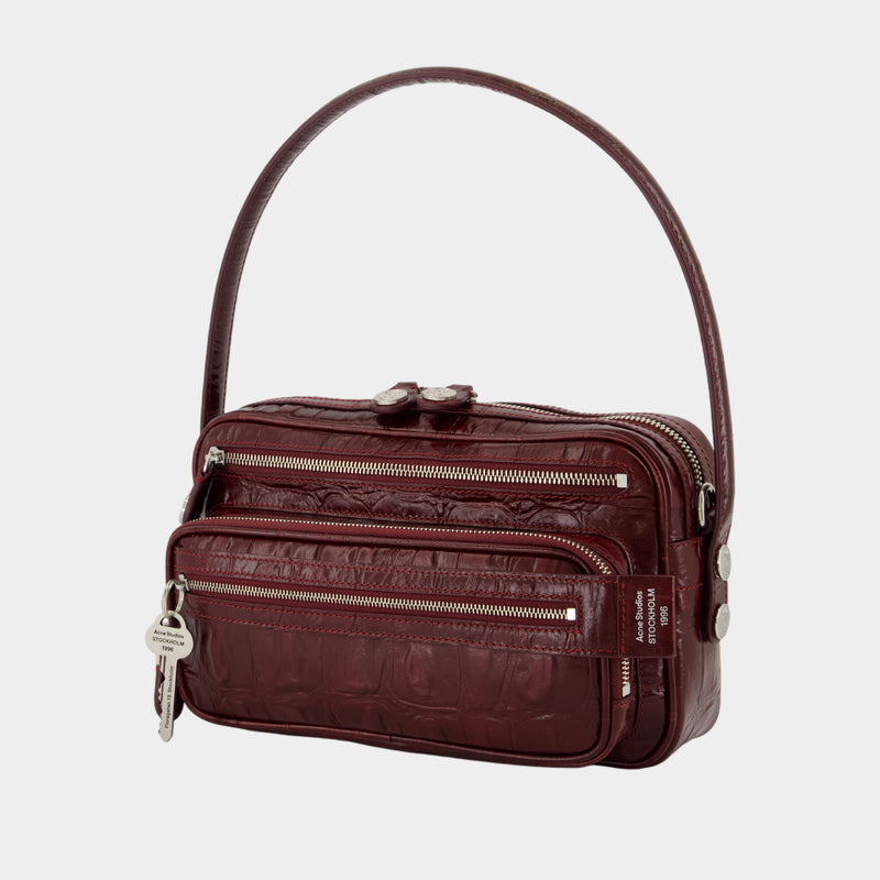 Sac Porté Épaule Camero Party - Acne Studios - Cuir - Bordeaux