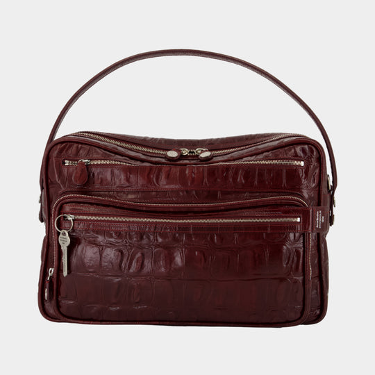 Sac Porté Épaule Camero - Acne Studios - Cuir - Bordeaux