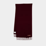 Écharpe - Acne Studios - Laine - Bordeaux