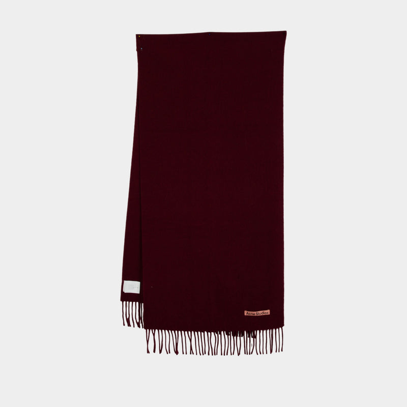 Écharpe - Acne Studios - Laine - Bordeaux