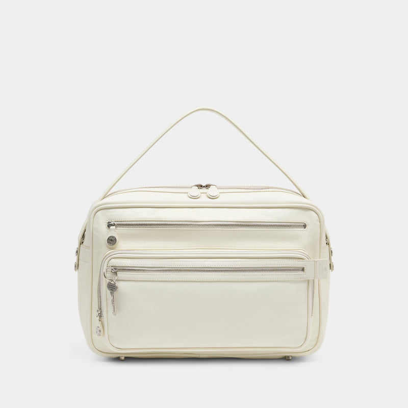 Sac Porté Épaule Camero Camera - Acne Studios - Cuir - Blanc