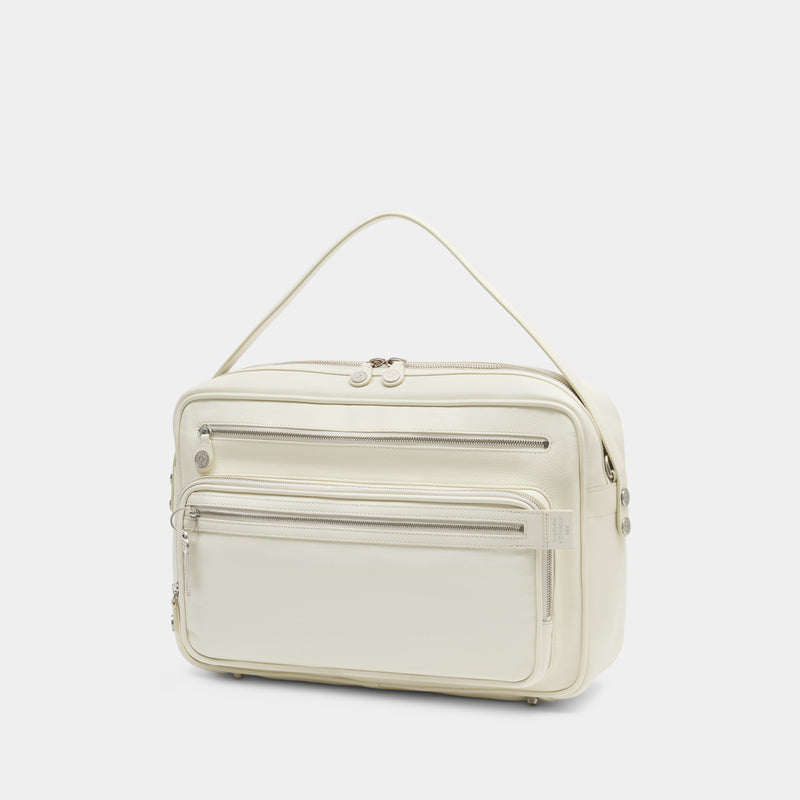 Sac Porté Épaule Camero Camera - Acne Studios - Cuir - Blanc